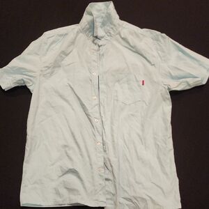 Supreme Blue Casual Button Down Shirt
